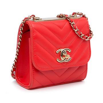Chanel Mini Chevron Quilted Lambskin Trendy CC Chain Wallet (MLB-ne3z79)