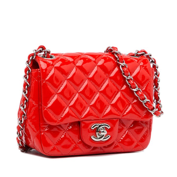 Chanel Mini Classic Square Patent Single Flap (MLB-alnMAa)
