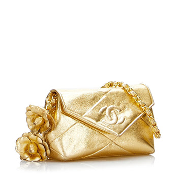 Chanel Mini Matelasse Chain Shoulder Bag with Camellia (MLB-AJ7Dj2)