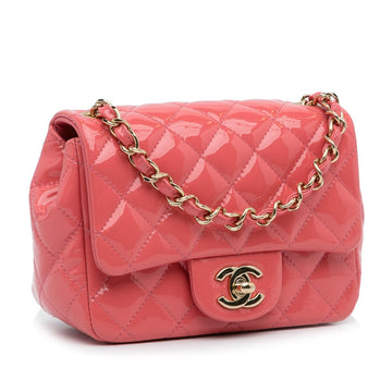 Chanel Mini Patent Classic Square Single Flap (MLB-bw2LAp)
