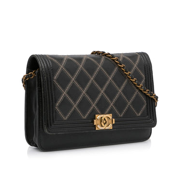 Chanel Quilted Boy Wallet On Chain (MLB-RWI8Tu)