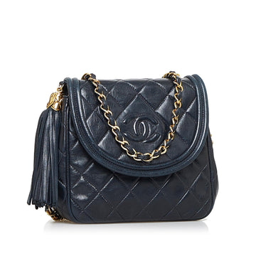 Chanel Quilted Lambskin CC Tassel Crossbody Bag (MLB-Cv9Idd)