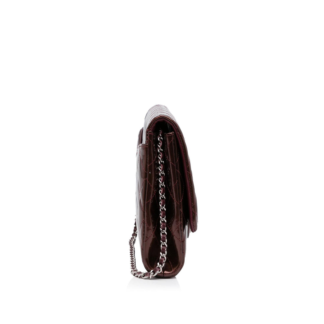 Chanel Quilted Patent Clutch With Chain (MLB-J73nHn)