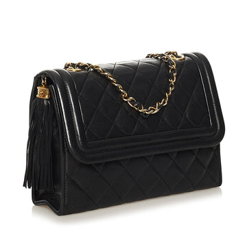 Chanel Quilted Tassel Leather Flap Bag (MLB-36770)