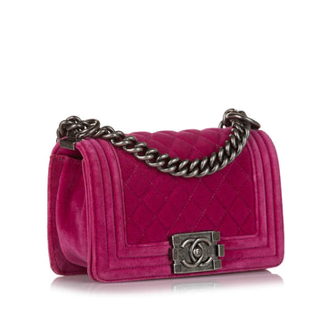 Chanel Small Boy Velvet Flap Bag (MLB-36394)