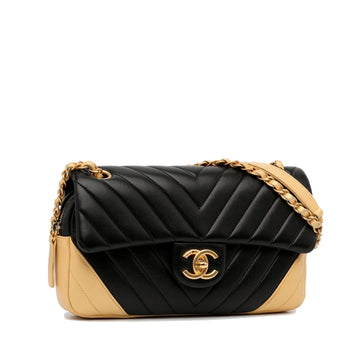 Chanel Small Chevron Lambskin Single Flap (MLB-P98Q6l)