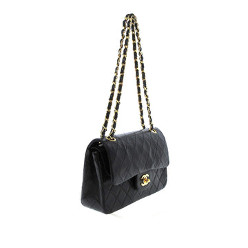 Chanel Small Classic Lambskin Leather Double Flap Bag (MLB-33688)