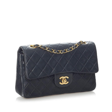Chanel Small Classic Lambskin Leather Double Flap Bag (MLB-34518)