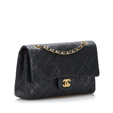 Chanel Small Classic Lambskin Leather Double Flap Bag (MLB-AUyedS)