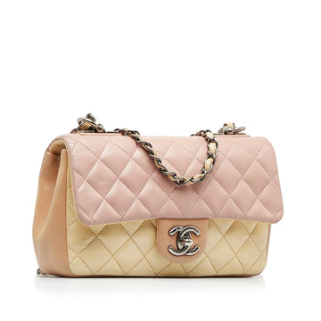 Chanel Small Lambskin Tricolor Single Flap (MLB-S9mL1J)