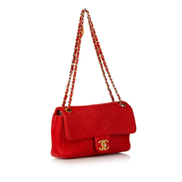 Chanel Surpique Chevron Flap Bag (MLB-33645)