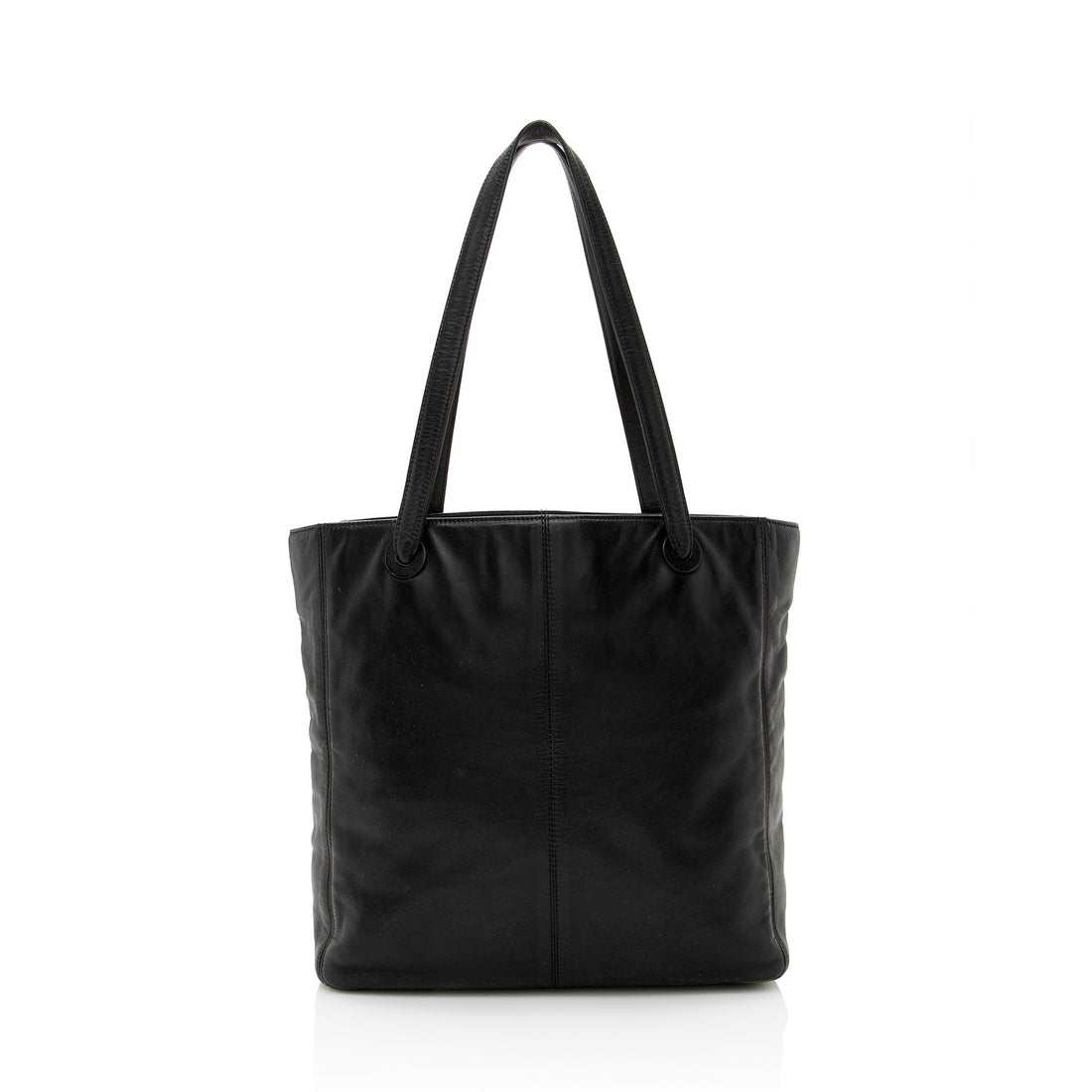 Chanel Vintage Lambskin CC Logo Tote (SHF-22846)