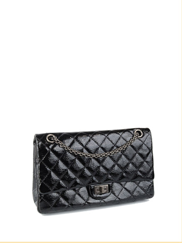 Chanel Black Medium Patent 2.55 Bag