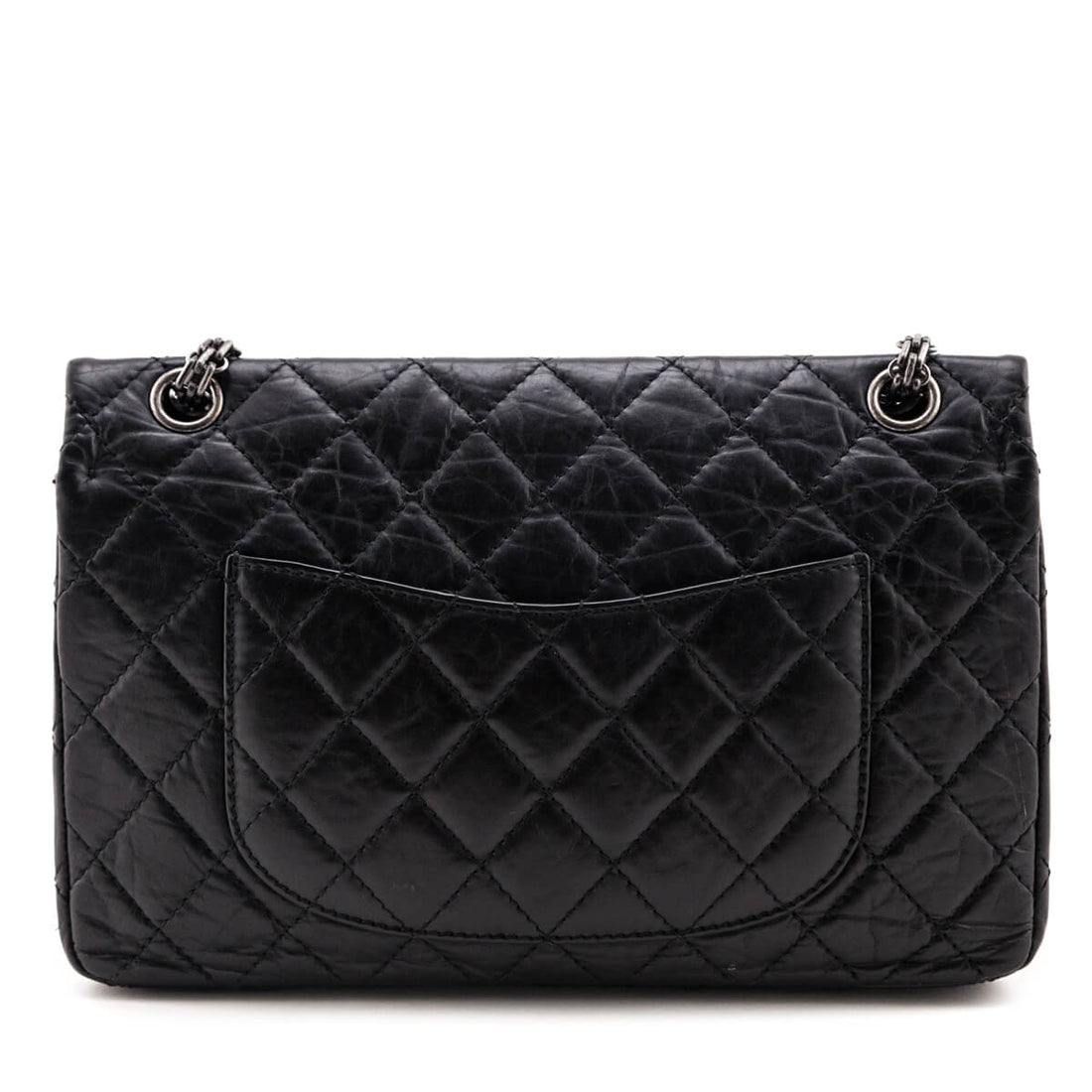 Chanel Black Quilted Aged Calfskin 2.55 Reissue 226 Flap Bag