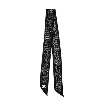 Chanel Black & White Twilly
