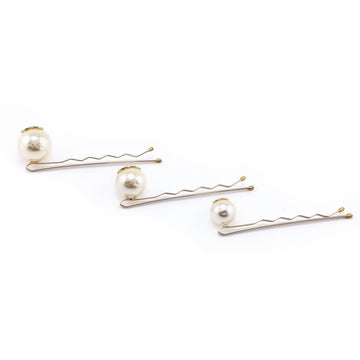 Chanel Faux Pearl CC Hair Pin Set