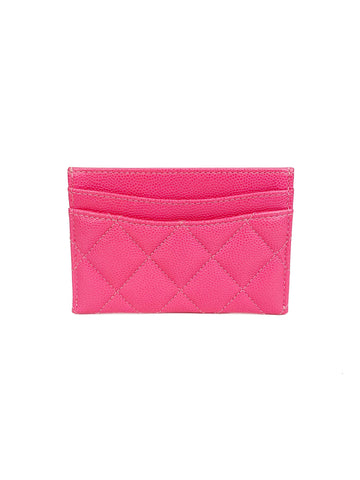 Chanel Pink Caviar Cardholder