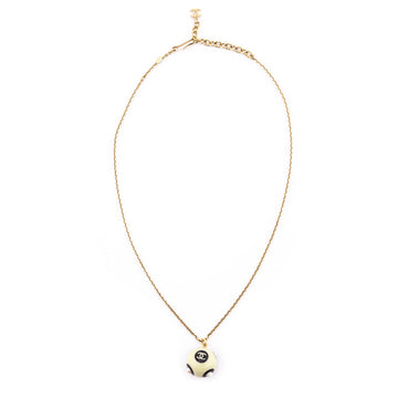 Chanel Resin CC Bead Pendant Necklace