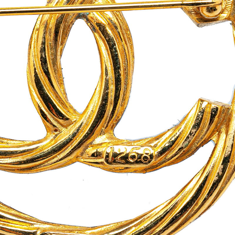 Chanel CC Logo Brooch Metal Brooch in Good condition
