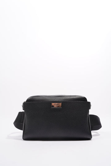 Fendi Mens Peakaboo Bum Bag Black Leather