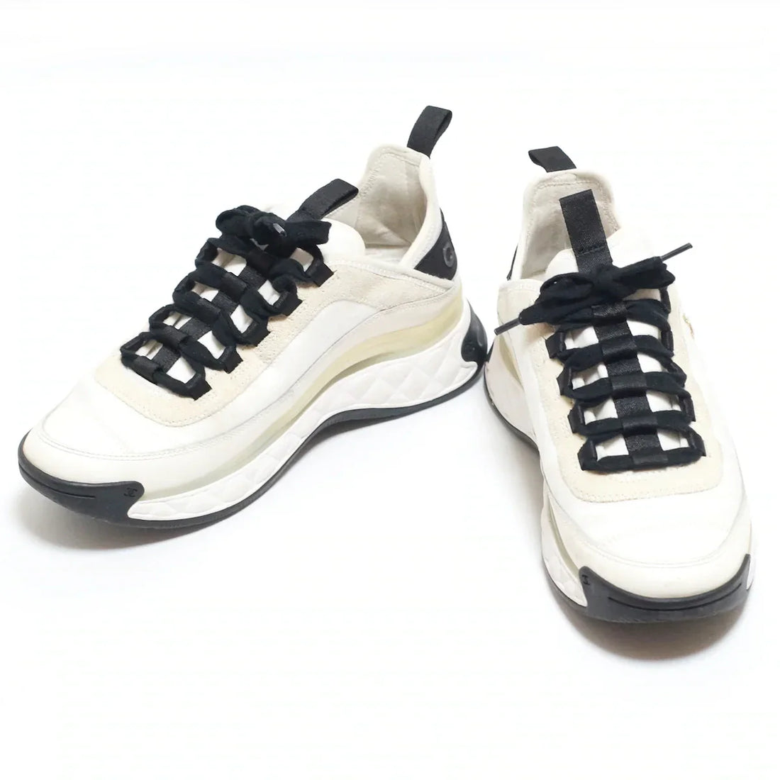 Chanel White Trail Sneakers, 39