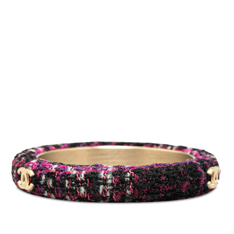 Chanel Tweed Bangle Canvas Bangle in Excellent condition
