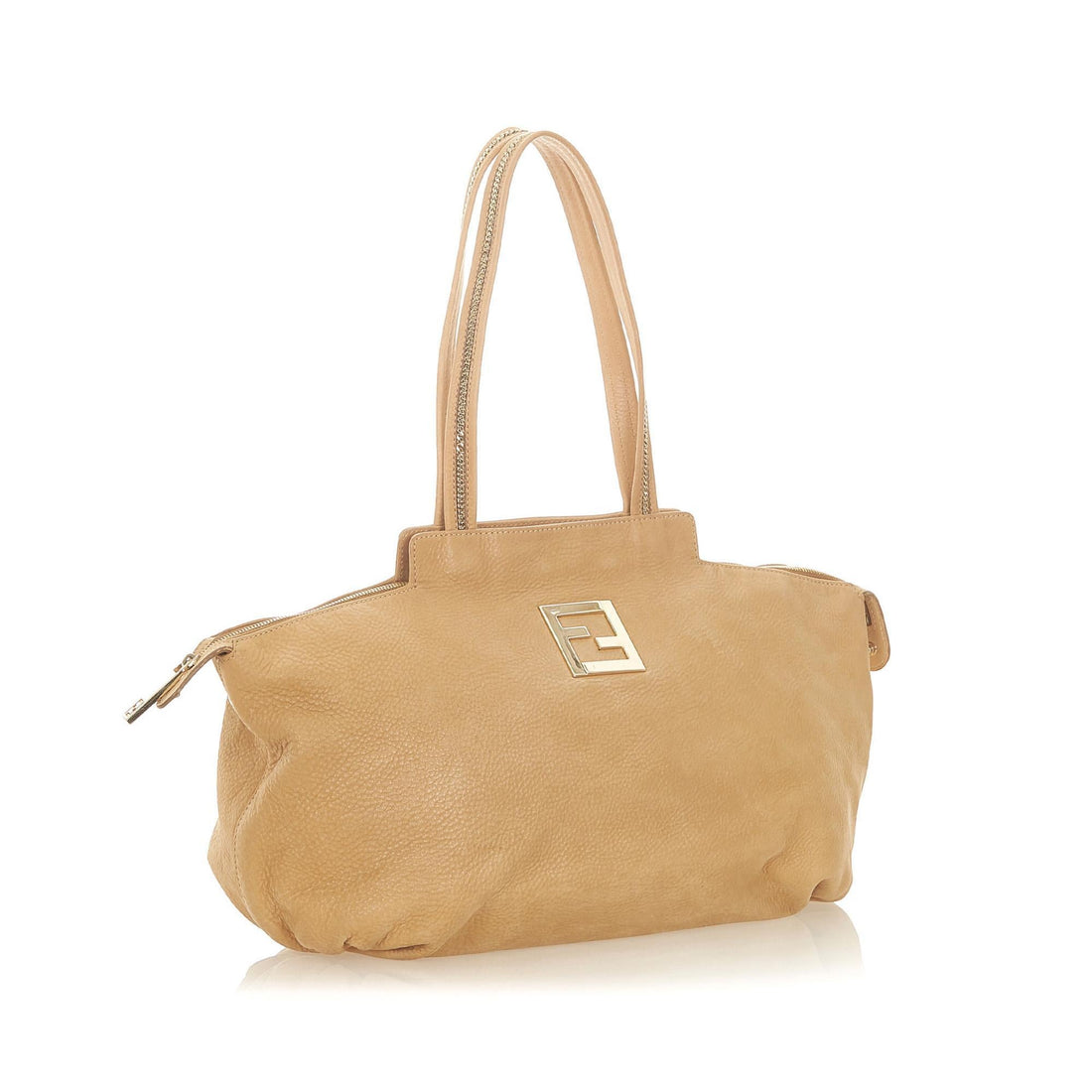 Fendi Chains Leather Tote Bag