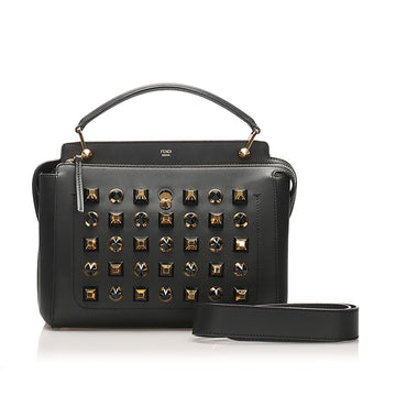 Fendi DotCom Studded Leather Satchel (MLB-11782)