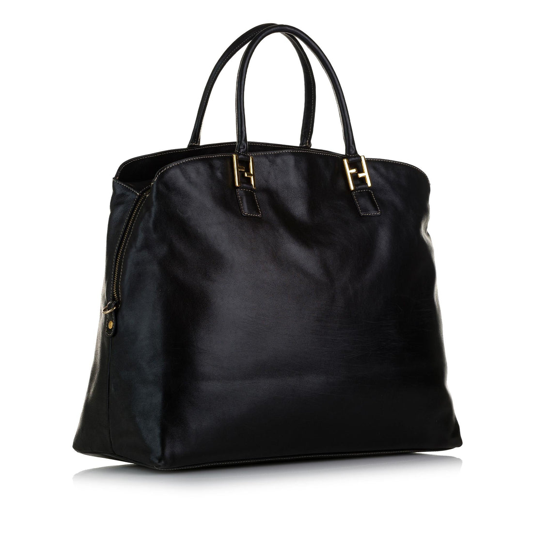 Fendi FF Leather Tote