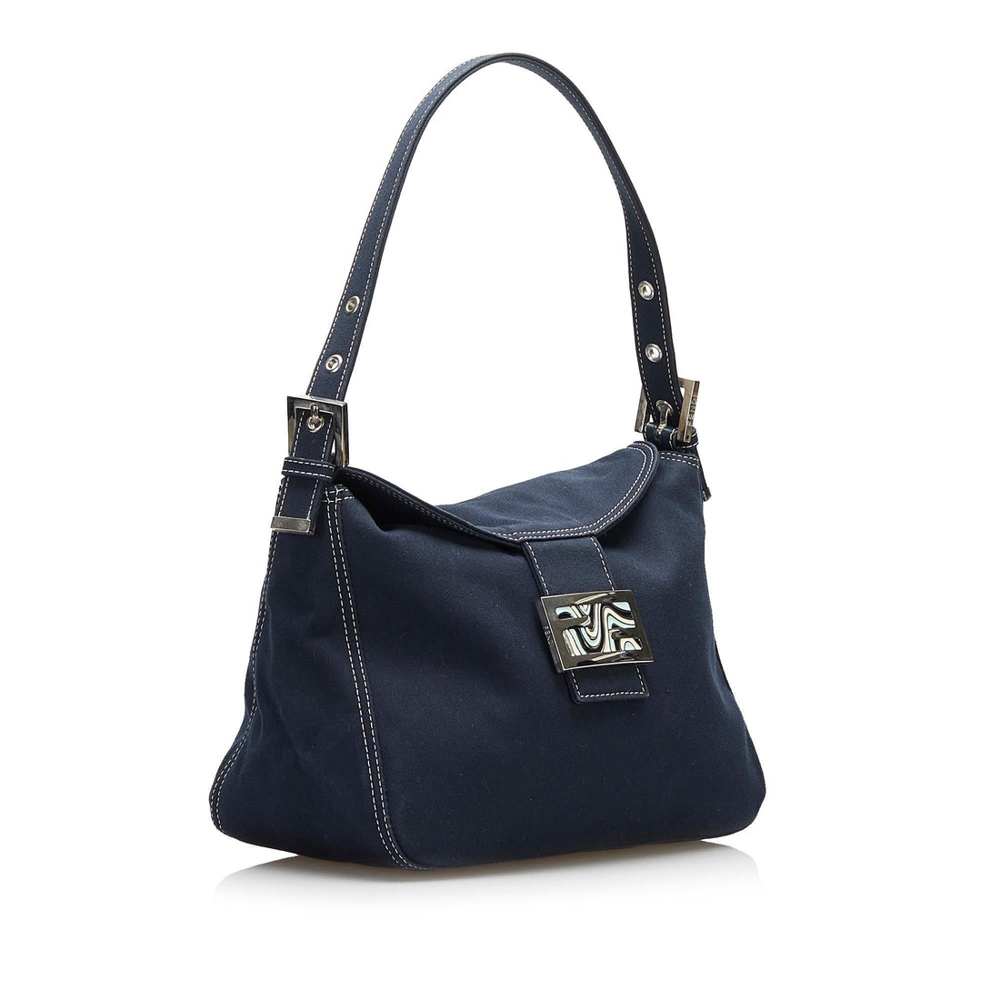 Fendi FF Marble Logo Shoulder Bag