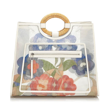 Fendi Mesh Floral Runaway Tote (MLB-10060)