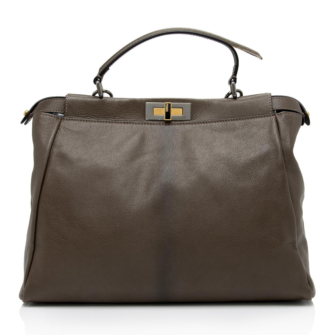 Fendi Goatskin Peekaboo Large Satchel -(SHF-EF9skv)