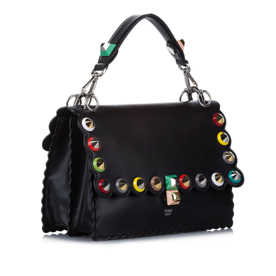 Fendi Kan I Leather Satchel (MLB-17012)