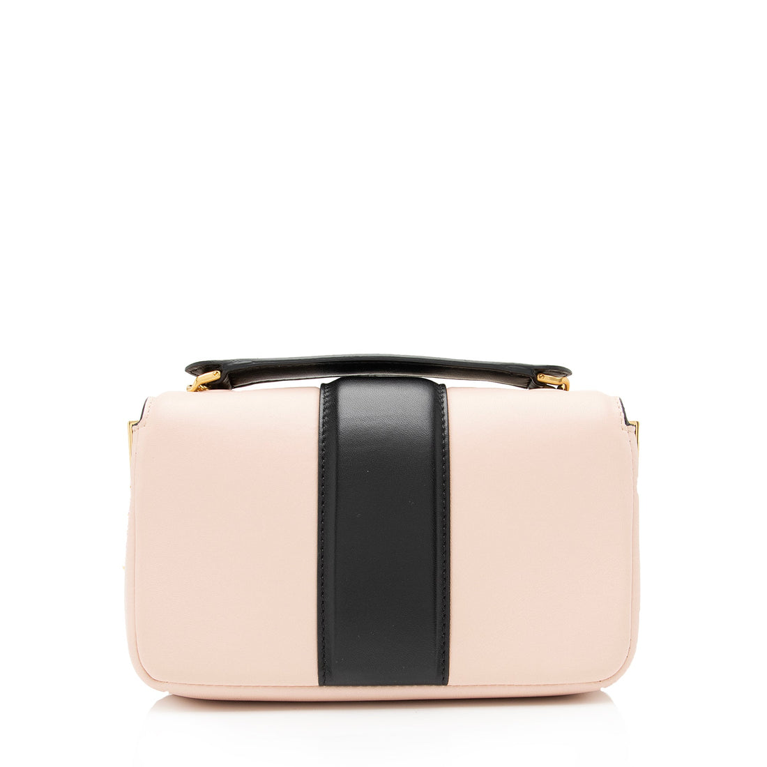 Fendi Lambskin Bi Color Baguette Mini Chain Bag (SHF-23605)