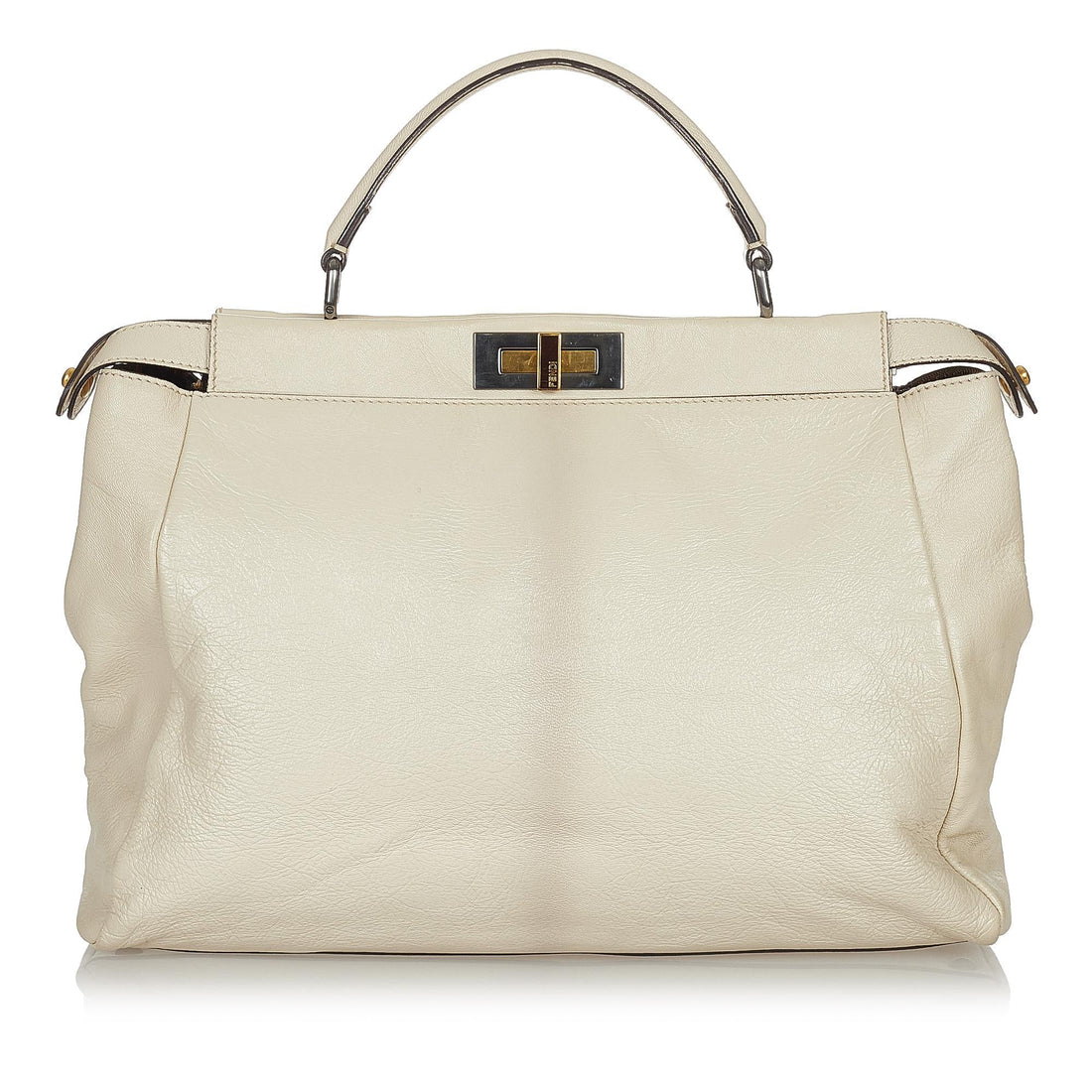 Fendi Large Peekaboo Leather Satchel (MLB-usPpvT)