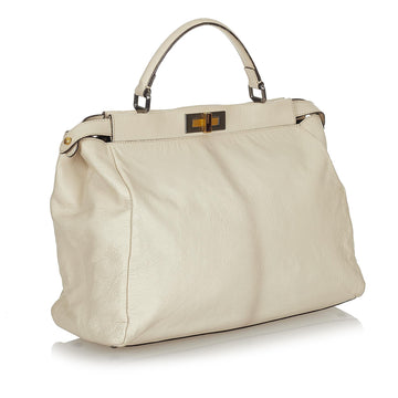 Fendi Large Peekaboo Leather Satchel (MLB-usPpvT)