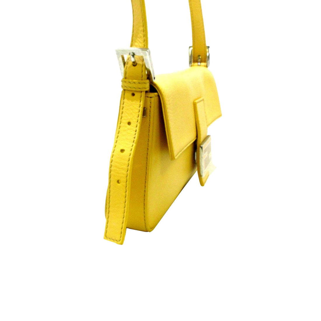 Fendi Leather Baguette with Interchangeable Strap
