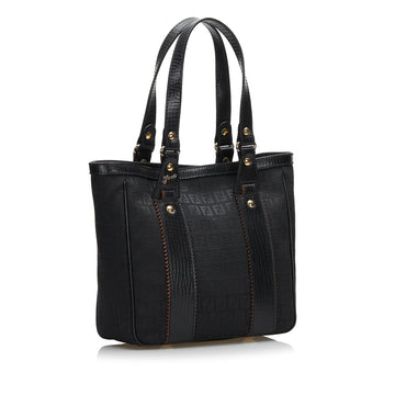 Fendi Leather-Trimmed Zucchino Tote (MLB-36075)