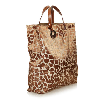 Fendi Leopard Print Canvas Tote Bag (MLB-hb56EH)