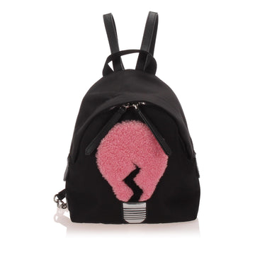 Fendi Shearling Nylon Light Bulb Backpack (MLB-13204)