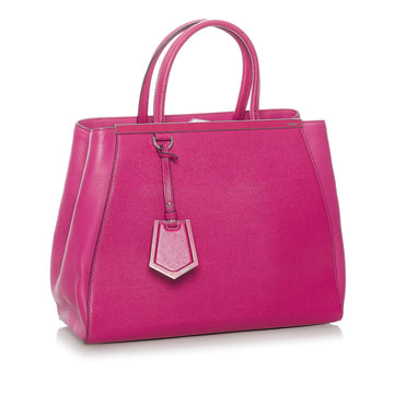 Fendi Medium 2Jours Leather Satchel (MLB-37200)