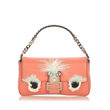 Fendi Micro Monster Leather Baguette (MLB-20046)