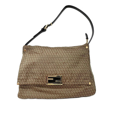 Fendi Microzucchino Canvas Mamma Forever Shoulder Bag (MLB-10144)