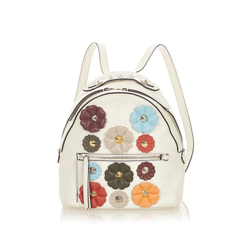 Fendi Mini By The Way Flowerland Leather Backpack (MLB-19351)