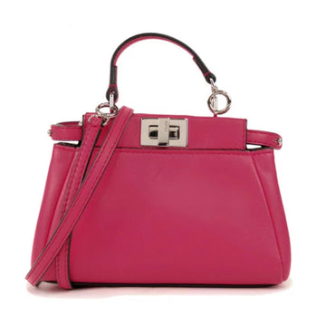 Fendi Leather Mini Peekaboo Satchel (MLB-13890)