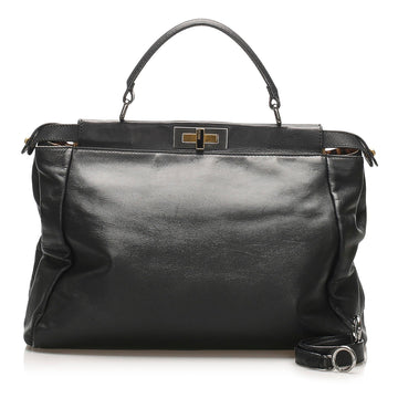 Fendi Peekaboo Leather Satchel (MLB-13859)