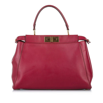 Fendi Peekaboo Leather Satchel (MLB-17424)