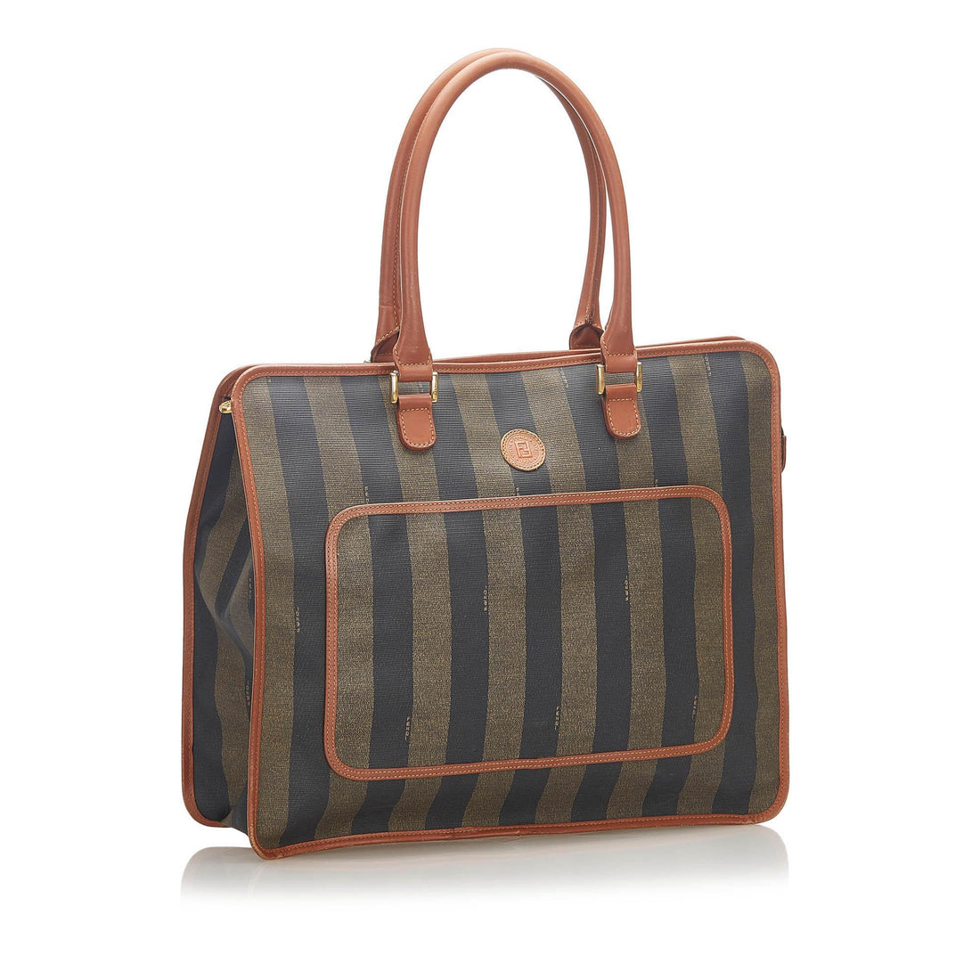 Fendi Pequin Canvas Tote Bag (MLB-17259)