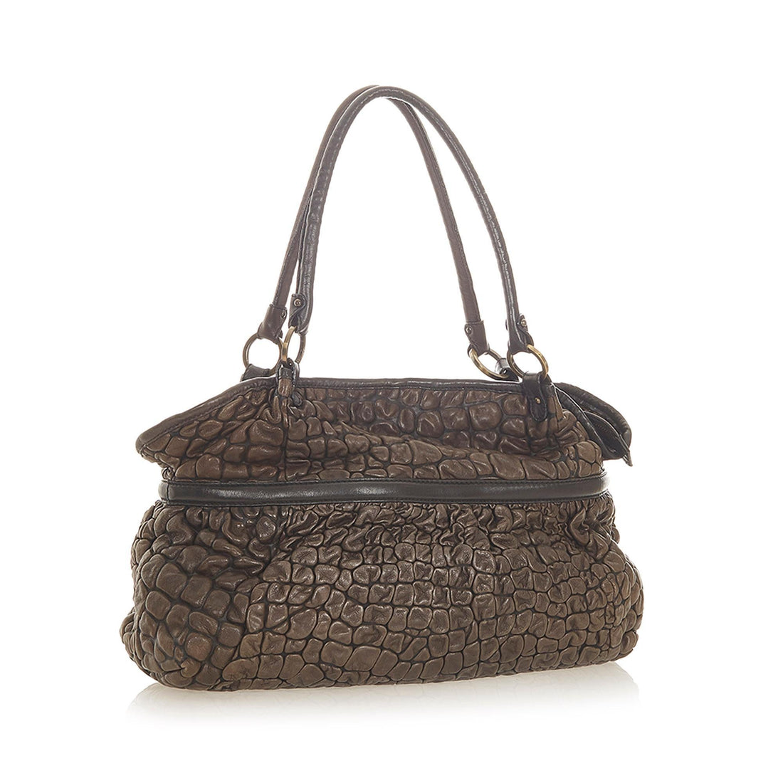 Fendi Puckered Bubble Leather Chef Shoulder Bag (MLB-19842)