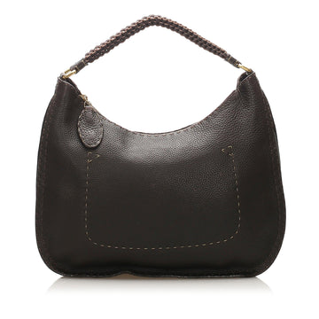 Fendi Selleria Leather Hobo Bag (MLB-12041)